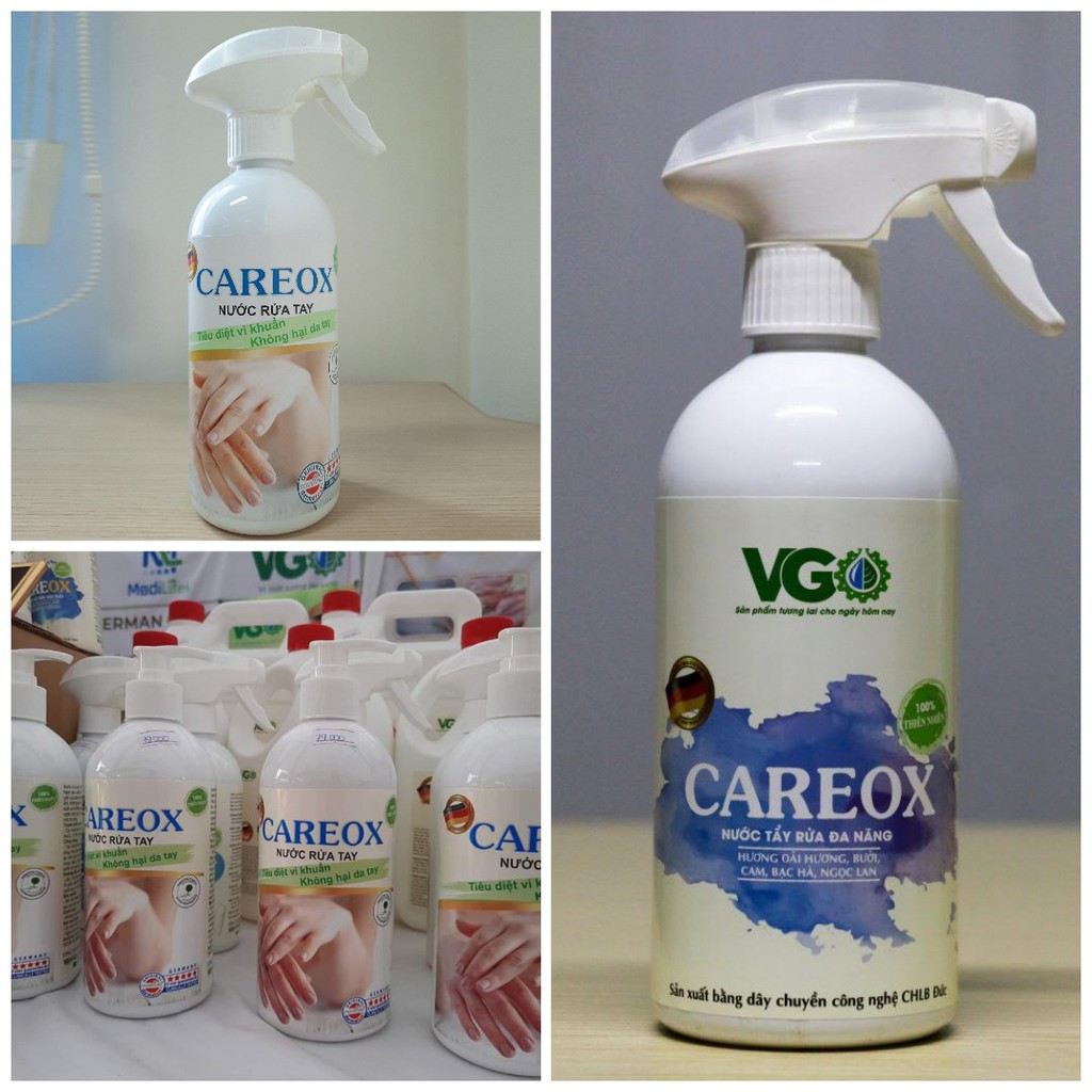 nuoc rua tay sat khuan2 - Nước rửa tay sát khuẩn, virus hiệu quả Careox